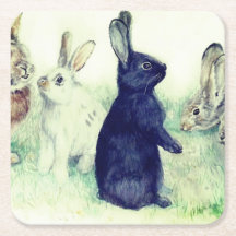 Vintage bunnies, felz pascoa