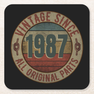 PORTA-COPO DE PAPEL QUADRADO VINTAGE DESDE 1987 TODAS AS PEÇAS ORIGINAIS.