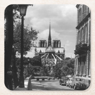Porta-copo De Papel Quadrado Vintage France Paris notre dame santo louis Island