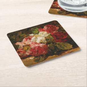 Porta-copo De Papel Quadrado Vintage French Georges Jeannin Rosa III