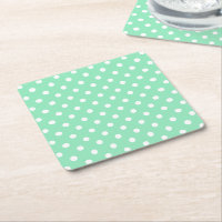 Vintage Mint Green White Pontos Trendentes Legais