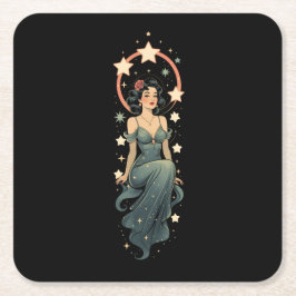 PORTA-COPO DE PAPEL QUADRADO VINTAGE MULHER