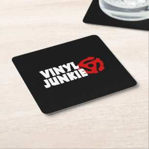 Porta-copo De Papel Quadrado Vinyl Junkie