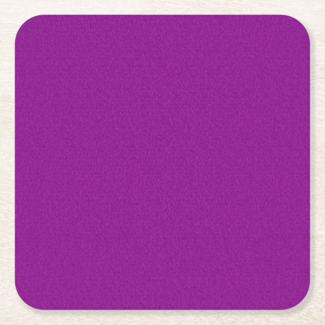 Porta-copo De Papel Quadrado Violeta lisa (Frente)