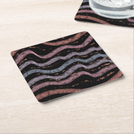 Porta-copo De Papel Quadrado Viper Snake Skin Drawing Pattern Soft Pastel Color