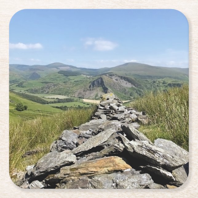 PORTA-COPO DE PAPEL QUADRADO VISÕES DAS PAREDES (Frente)