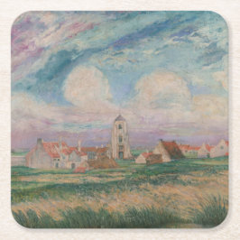 Porta-copo De Papel Quadrado Vista de Mariakerke