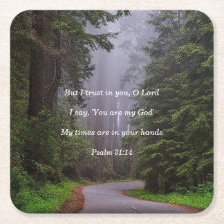 Porta-copo De Papel Quadrado Você é minha Porta copos de Deus