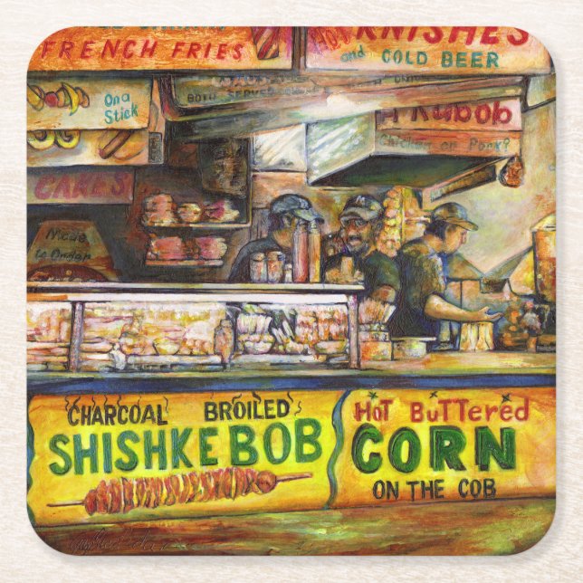 Porta-copo De Papel Quadrado Você não pode competir com isso (Frente)