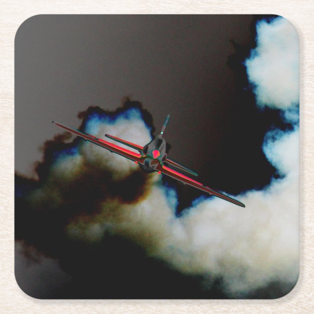 Porta-copo De Papel Quadrado Voo 3 - costa (Frente)