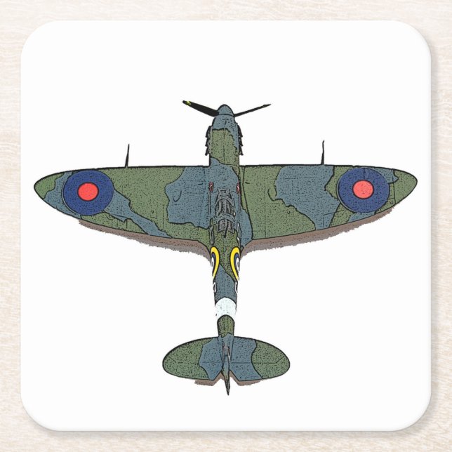 Porta-copo De Papel Quadrado Voo 5 - Percurso (Frente)