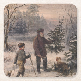 Porta-copo De Papel Quadrado Vorweihnacht | F Kruger| Natal alemão