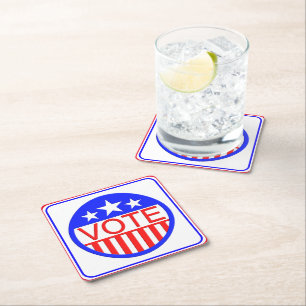 Porta-copo De Papel Quadrado Votação Na América