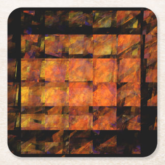 Porta-copo De Papel Quadrado Wall Abstrato Art