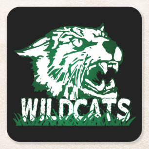 Porta-copo De Papel Quadrado Wayland Union Wildcats #4