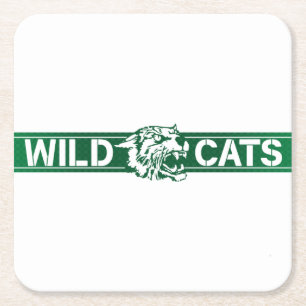 Porta-copo De Papel Quadrado Wayland Union Wildcats #8