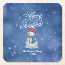 Whimsical Snowman Feliz Natal