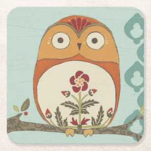 Porta-copo De Papel Quadrado Whimsy II
