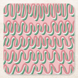 Porta-copo De Papel Quadrado Wiggle Coaster