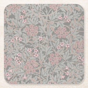Porta-copo De Papel Quadrado William Morris Jasmine Flower Pattern