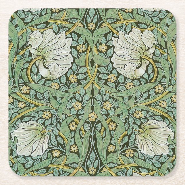 Porta-copo De Papel Quadrado William Morris - Pimpernel (Frente)
