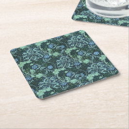 Porta-copo De Papel Quadrado William Morris Seaweed Pattern