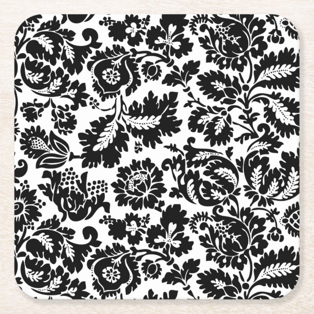 Porta-copo De Papel Quadrado William Morris Venetian Damask Brocade (Frente)