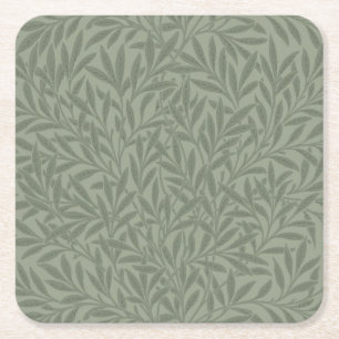 Porta-copo De Papel Quadrado William Morris Willow Art Garden Flower Classic