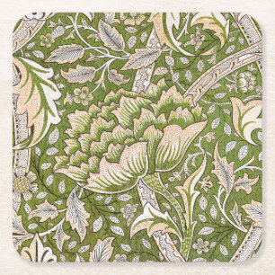 Porta-copo De Papel Quadrado William Morris Windrush Padrão Floral Clássico