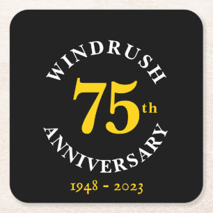 Porta-copo De Papel Quadrado Windrush 75º Aniversário
