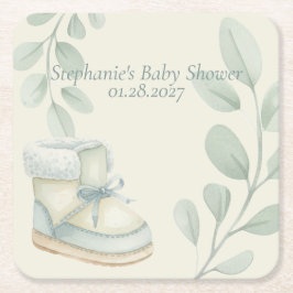 Porta-copo De Papel Quadrado Winter Wonder Baby Shower 