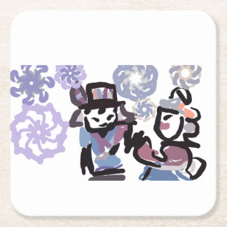 Porta-copo De Papel Quadrado Winterland love