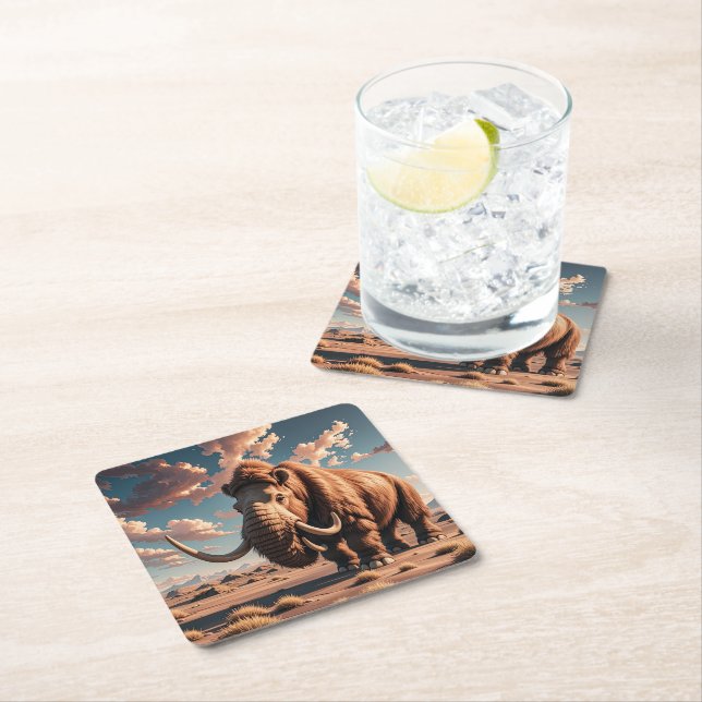 Porta-copo De Papel Quadrado Wooly Mammoth (Insitu)