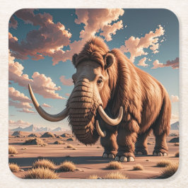 Porta-copo De Papel Quadrado Wooly Mammoth