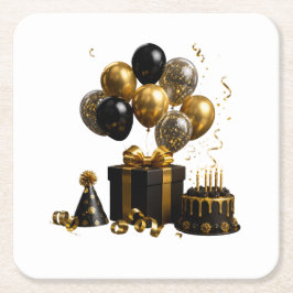 Porta-copo De Papel Quadrado Xícara de presentes de aniversário