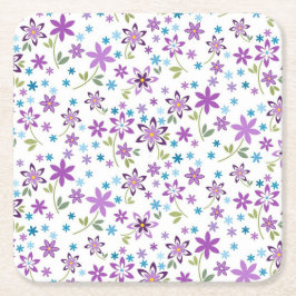 Porta-copo De Papel Quadrado Xmas Gift Bonito Ditsy Floral