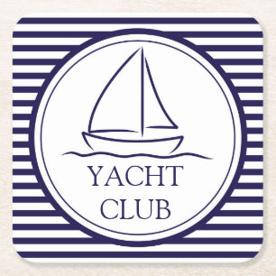 Porta-copo De Papel Quadrado Yacht Club