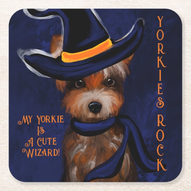 PORTA-COPO DE PAPEL QUADRADO YORKIE (Frente)
