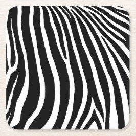Porta-copo De Papel Quadrado Zebra Stripes 