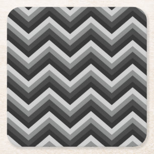 Porta-copo De Papel Quadrado Ziguezague retro Chevron do teste padrão