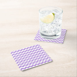 Porta-copo De Papel Quadrado Zigzag Roxo, Chevron Roxo, Padrão Geométrico