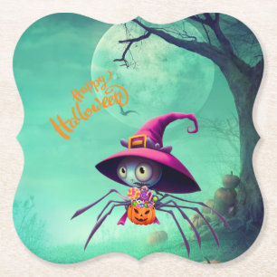 Porta-copo De Papel Queda/outono/aranha/bruxa/halloween