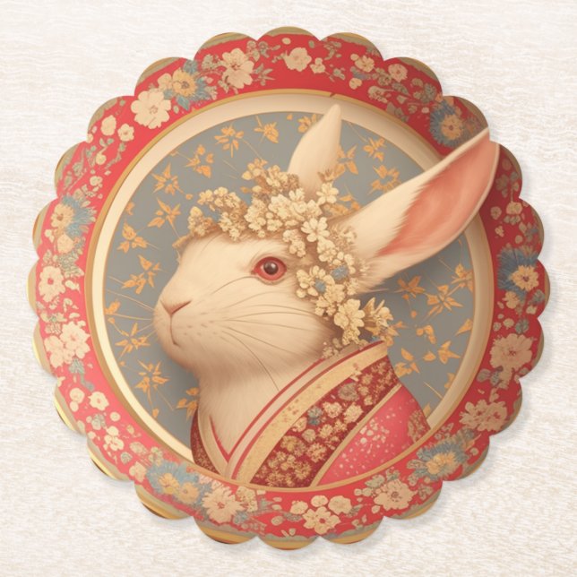 Porta-copo De Papel Rabbit's Royal Dress (Frente)