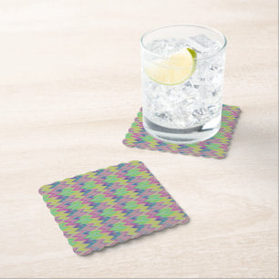 Porta-copo De Papel Rainbow Zigzags