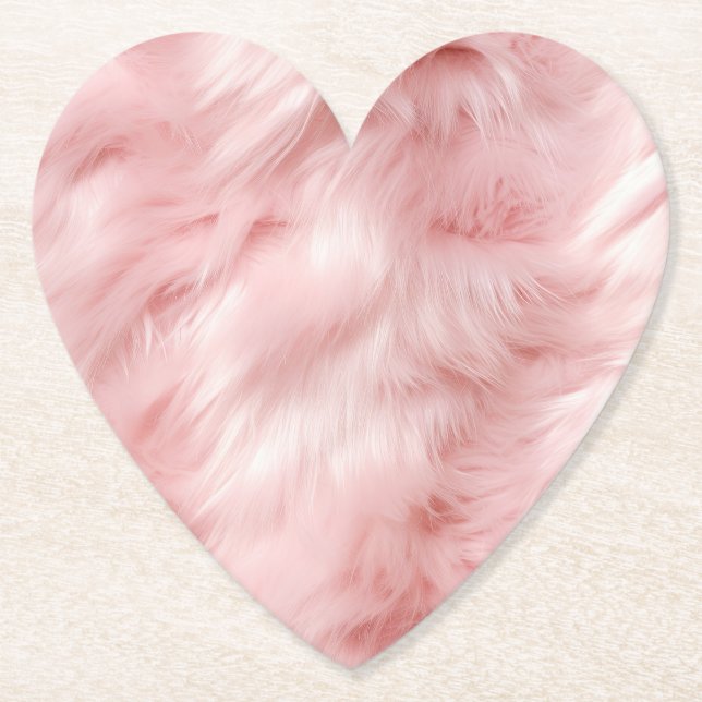 Porta-copo De Papel Rapariga Blush Soft Faux fur (Frente)
