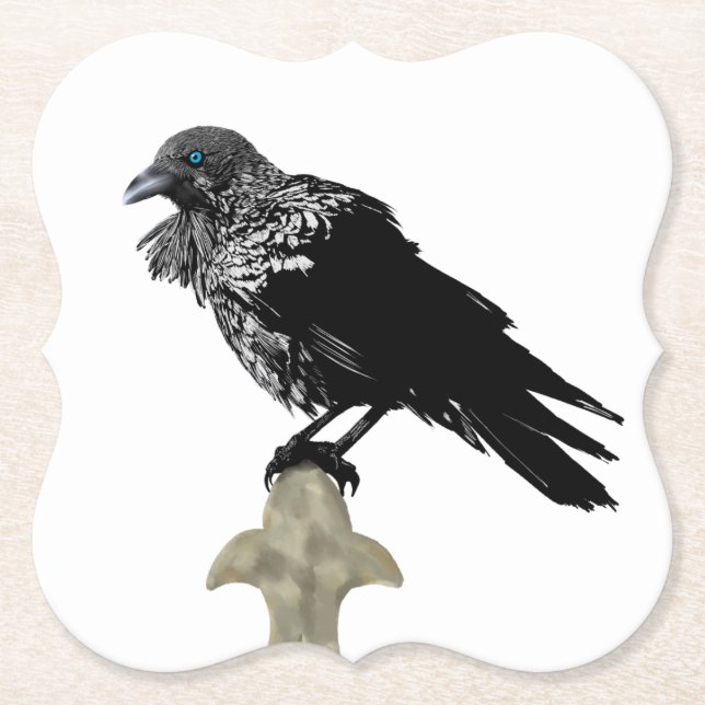 Porta-copo De Papel Raven Incluso (Frente)