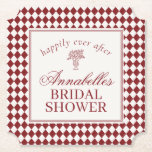 Porta-copo De Papel Red Merlot Harlequin Checkered Bridal Shower<br><div class="desc">A timeless blend of classic and modern design,  this wedding stationery and day-of collection features a merlot red harlequin pattern inspired by Old Hollywood glamour and old-money luxury. Perfectly curated for your bridal shower,  rehearsal dinner,  and wedding day,  this collection brings a refined,  fashion-forward statement to every celebration moment.</div>