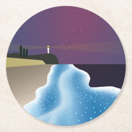 PORTA-COPO DE PAPEL REDONDO 夜光虫 (ブルーバージョン)