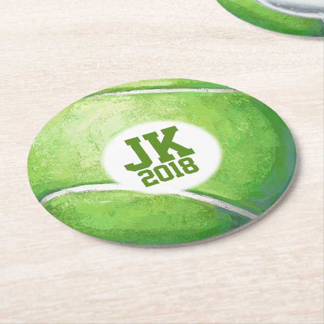 Porta-copo De Papel Redondo 05of12 Parte de Bola de Tênis descartável (Angulado)