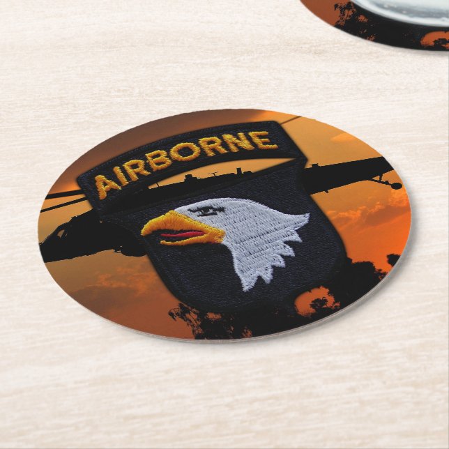 Porta-copo De Papel Redondo 101010ABN Aeromodelos de Eagles Veterans LRRP (Angulado)